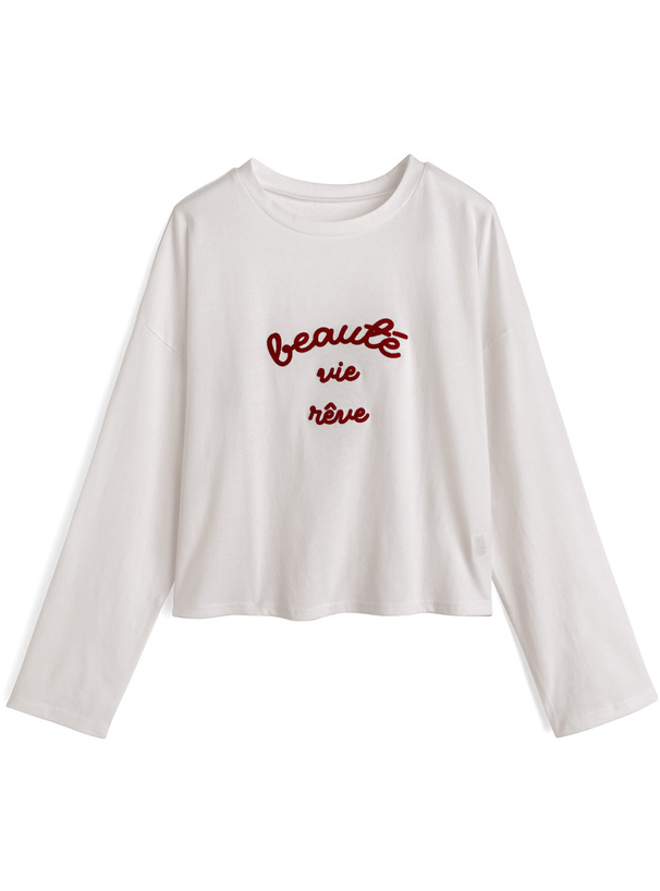 チェーンステッチロゴロンT