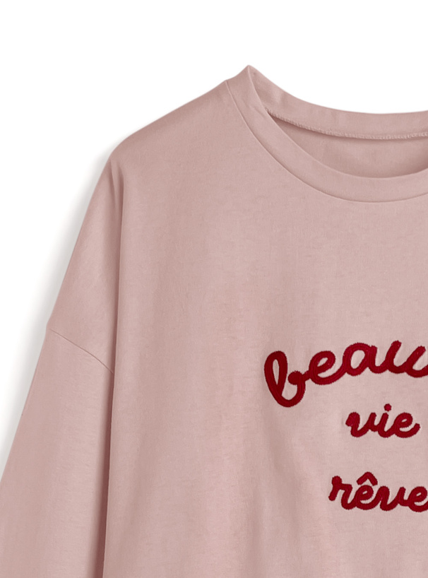 チェーンステッチロゴロンT