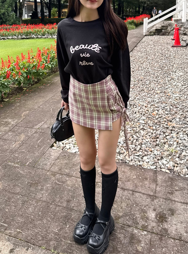 チェーンステッチロゴロンT