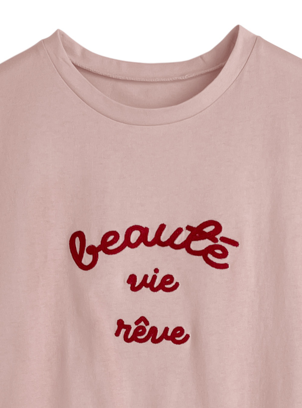 チェーンステッチロゴロンT