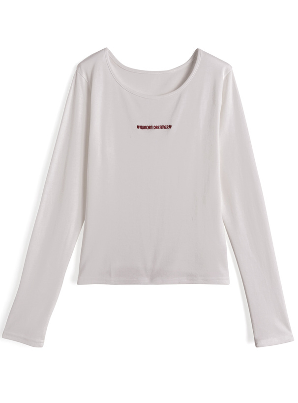 ロゴ刺繍Tシャツ[ze970]