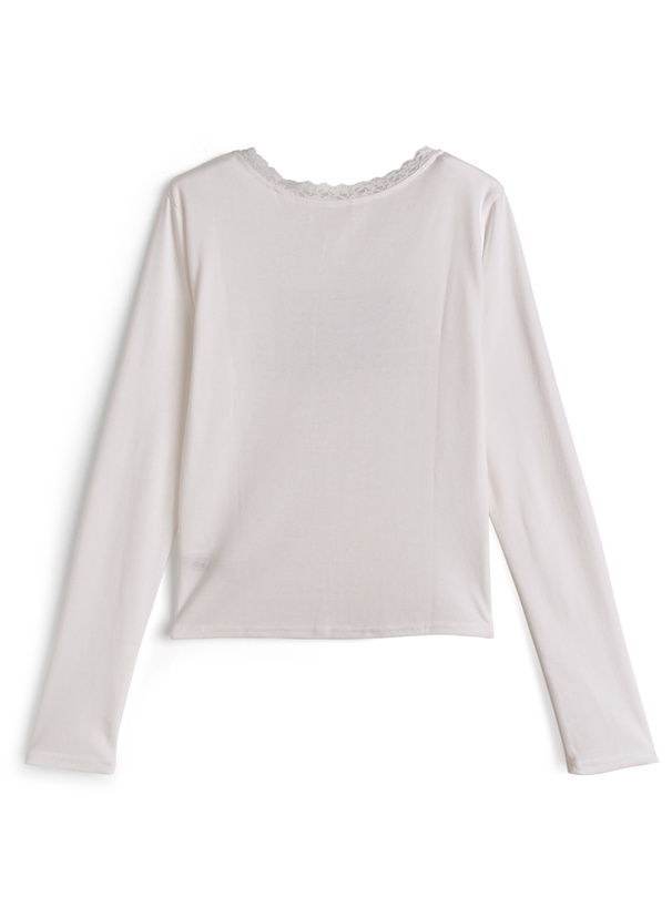 レースロゴプリントＴシャツ