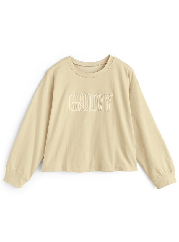 ロゴ刺繍ロンＴ