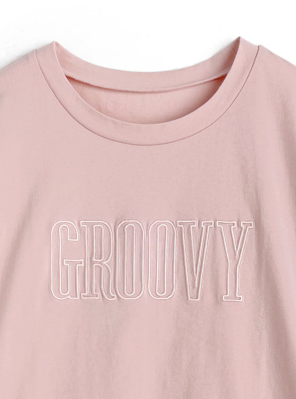 ロゴ刺繍ロンＴ