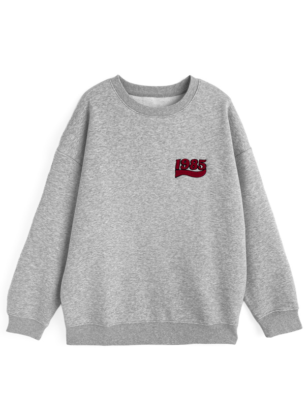 サガラ刺繍ロゴスウェットトップス[ze975] | レディースファッション