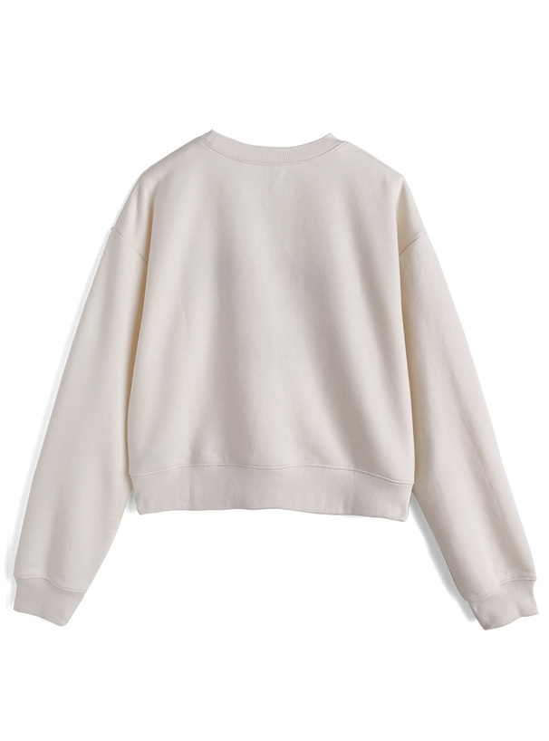 チェーンステッチロゴスウェットトップス
