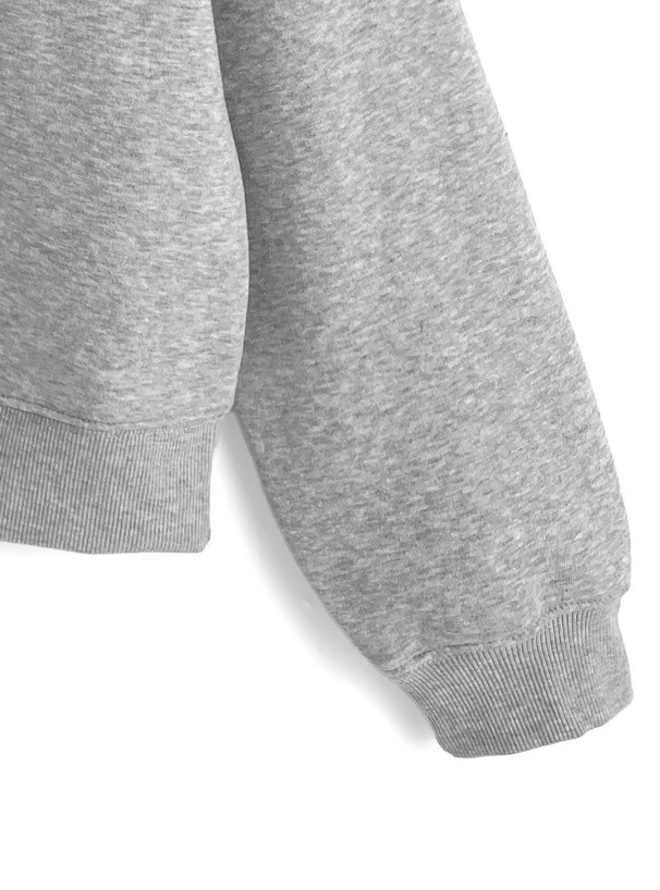 フェルトロゴスウェットトップス