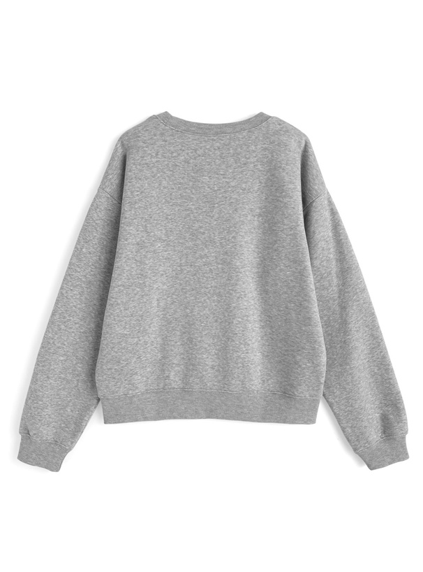 フェルトロゴスウェットトップス