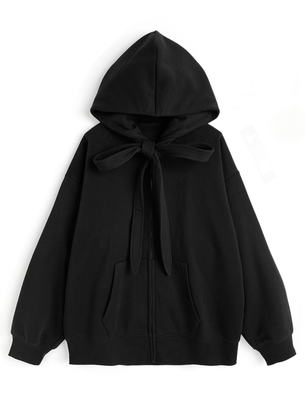 リボンスウェットパーカー[ze985]