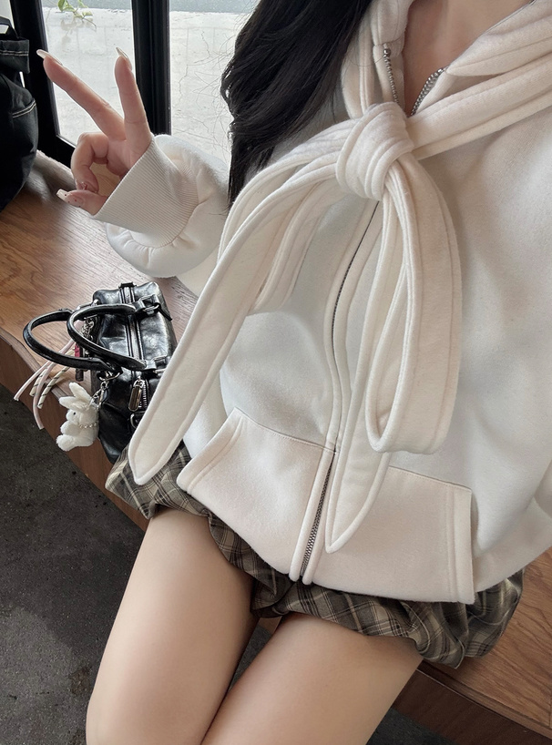 リボンスウェットパーカー[ze985] | レディースファッション通販の