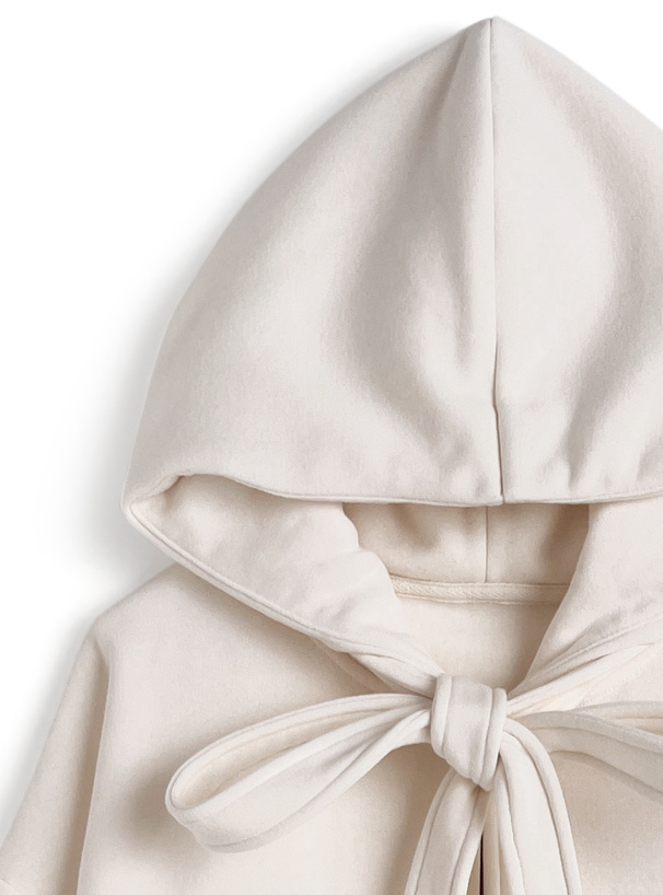 リボンスウェットパーカー