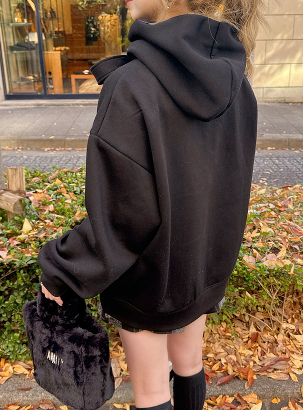 リボンスウェットパーカー