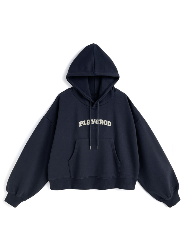 サガラ刺繍ロゴスウェットパーカー[ze986] | レディースファッション