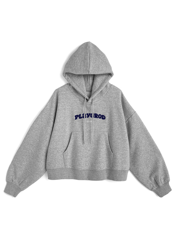 サガラ刺繍ロゴスウェットパーカー[ze986] | レディースファッション