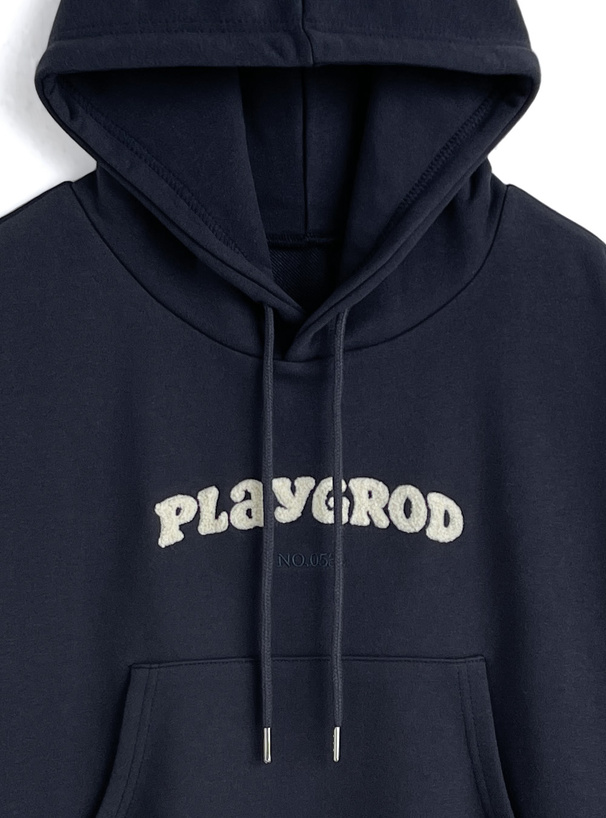 サガラ刺繍ロゴスウェットパーカー[ze986] | レディースファッション