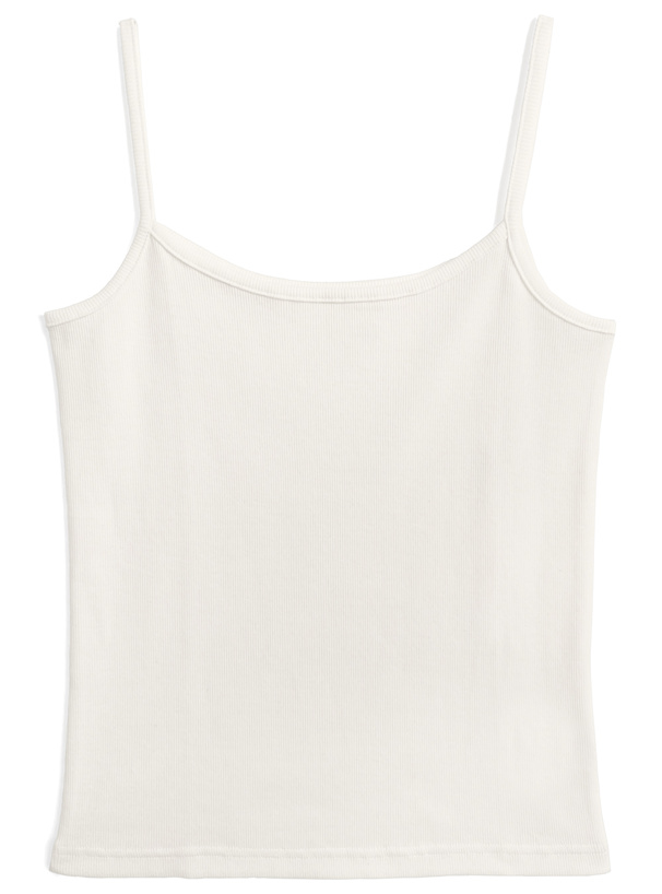 小花柄透かし編みカーディガン×キャミソールアンサンブル