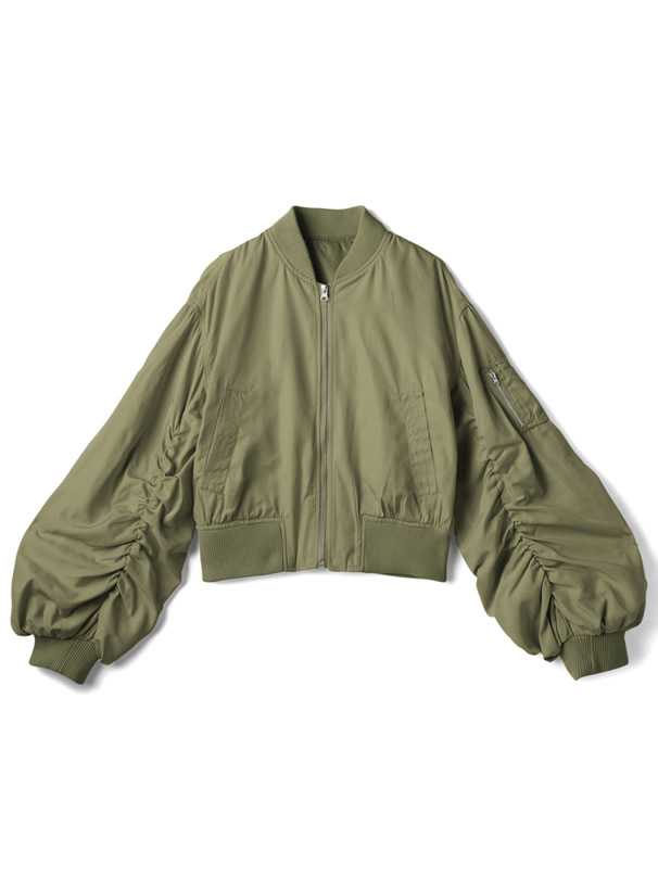 ボリュームスリーブショート丈ブルゾン Zi353 レディースファッション通販のグレイル Grl 公式