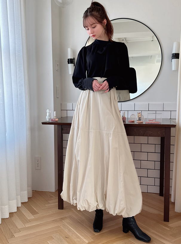 バルーンロングスカート[zi385] | レディースファッション通販の