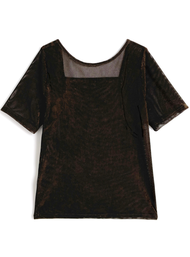 ラメシアーベロアスクエアネックトップス[zi463] | レディース