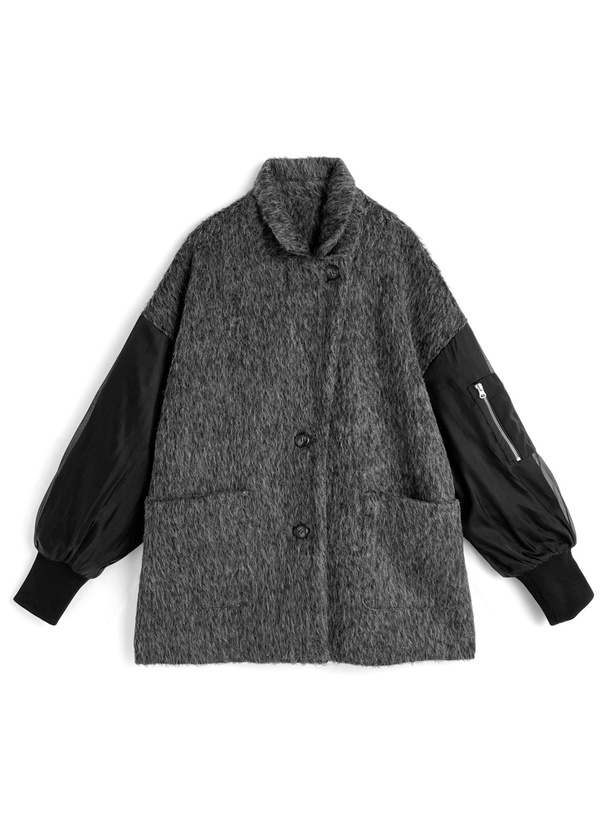 シャギーナイロンコート[zi473] | レディースファッション通販の