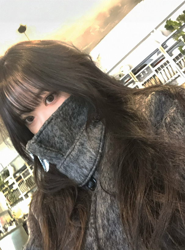 襟2Wayシャギーミドルコート