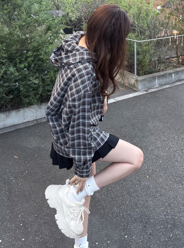 メッシュ厚底スニーカー