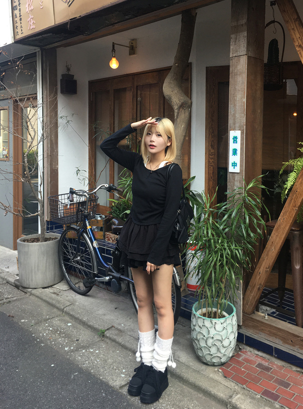 厚底ボアスニーカー