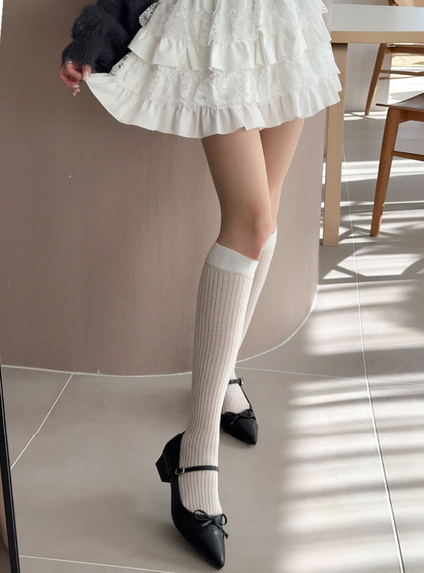 リボンストラップパンプス