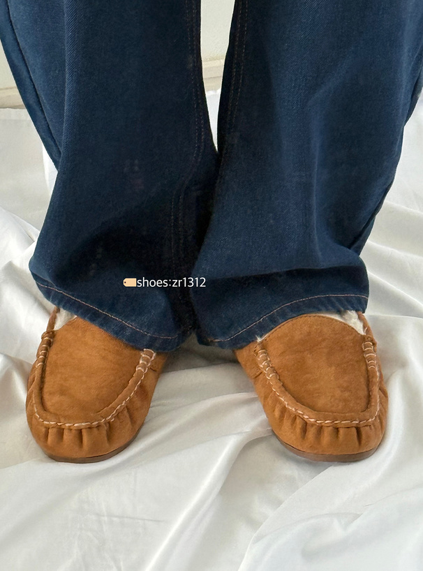 ファーモカシンシューズ