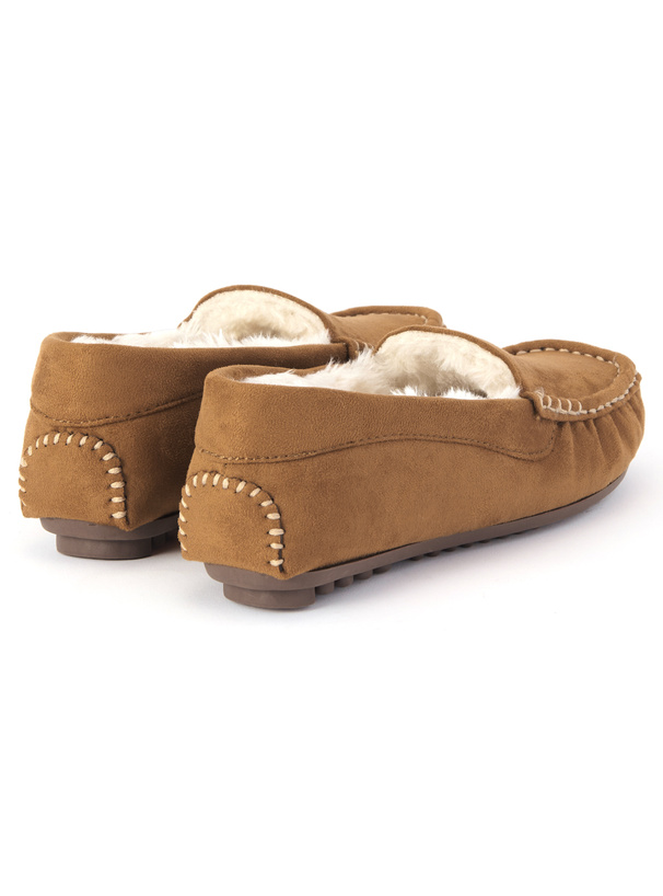 ファーモカシンシューズ