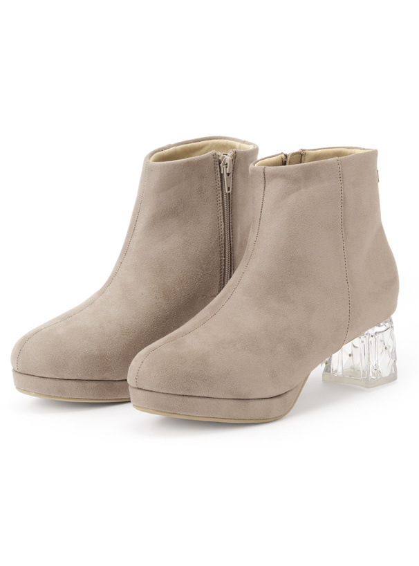 2wayリボン付きスエードブーツ