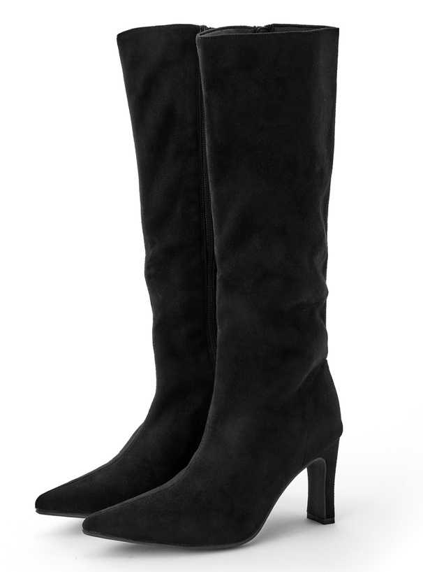 ポインテッドトゥスエードロングブーツ[zr1331] | レディース