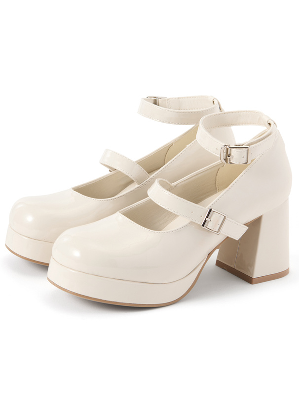セット割SeeByChloe新品2点リボン黒パンツ×チャンキーヒールムートン革靴 楽天市場】パンプス ストラップ ポインテッドトゥ ハイヒール