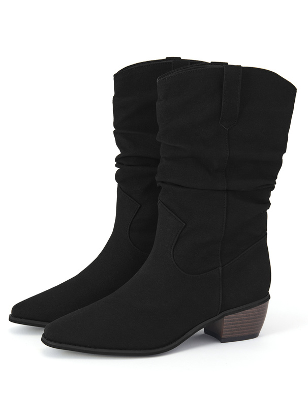 ウッドヒールブーツ[zr1399]