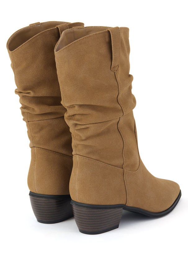 ウッドヒールブーツ