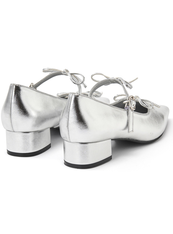 ダブルリボンパンプス