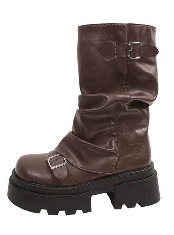 ダブルベルトカバーロングブーツ