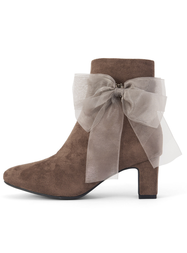 3Wayリボン&ストラップ付きショートブーツ