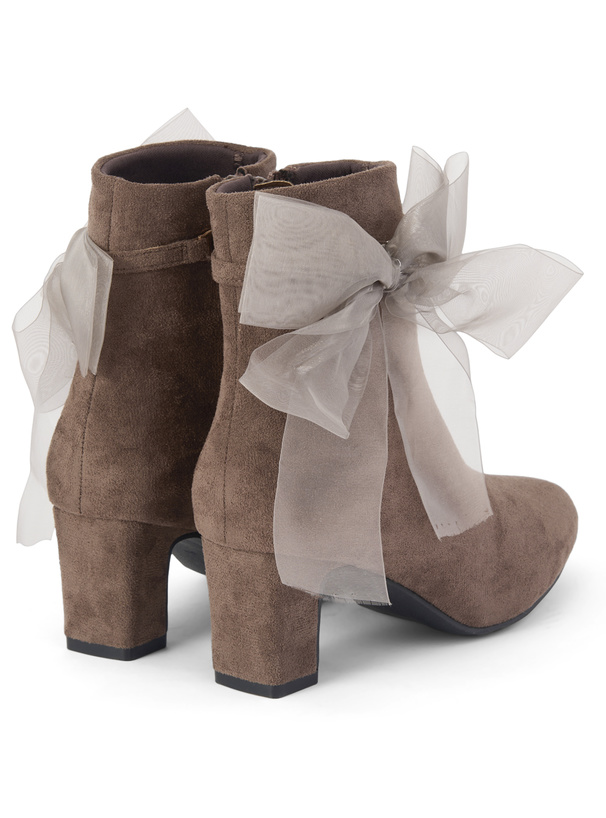 3Wayリボン&ストラップ付きショートブーツ