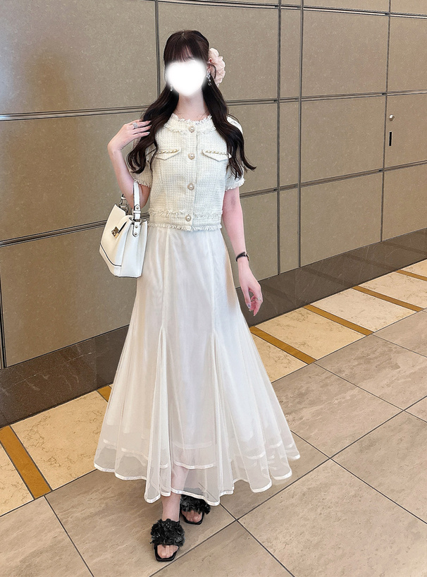 フラワーモチーフミュールサンダル