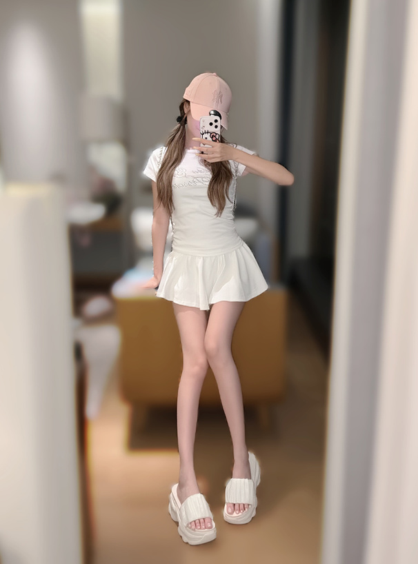 オーガンジーギャザー厚底サンダル
