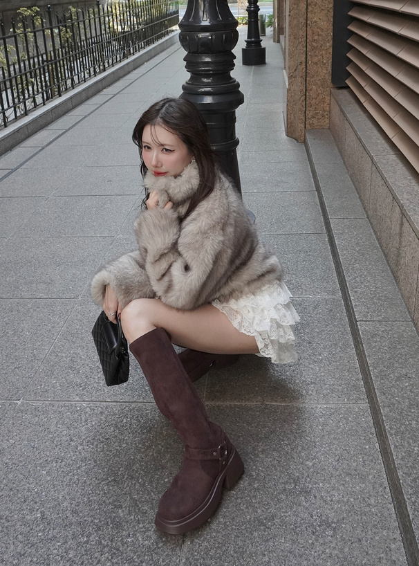 ベルトスエードロングブーツ[zr1449] | レディースファッション通販の