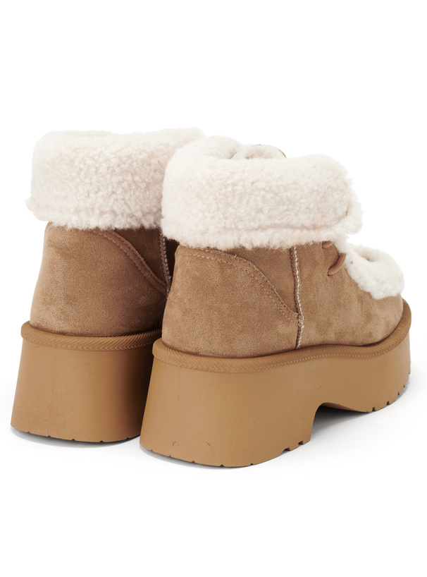 厚底ボアショートブーツ