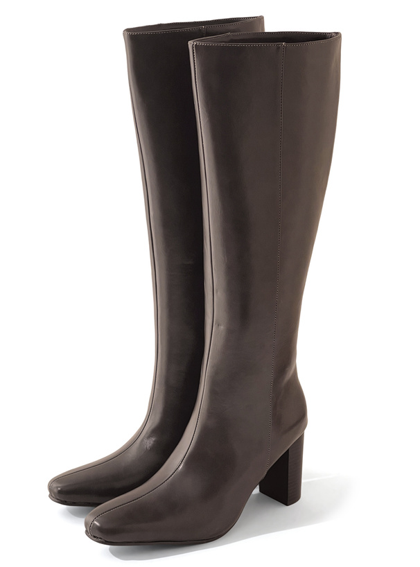 レザーロングブーツ