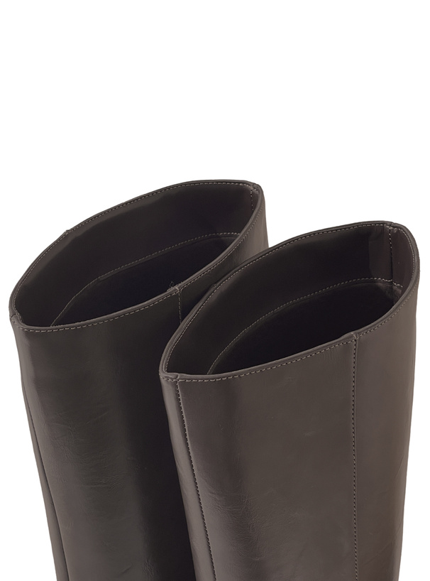 レザーロングブーツ