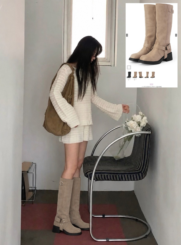 ハーネス付きロングブーツ