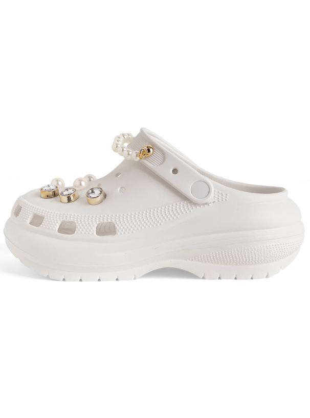 チャーム付き厚底クロッグサンダル