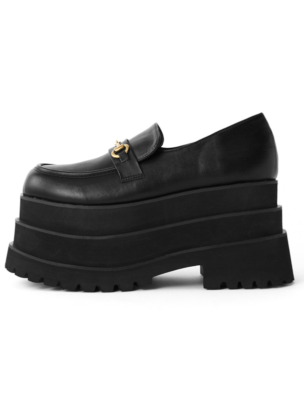 厚底ビットローファー