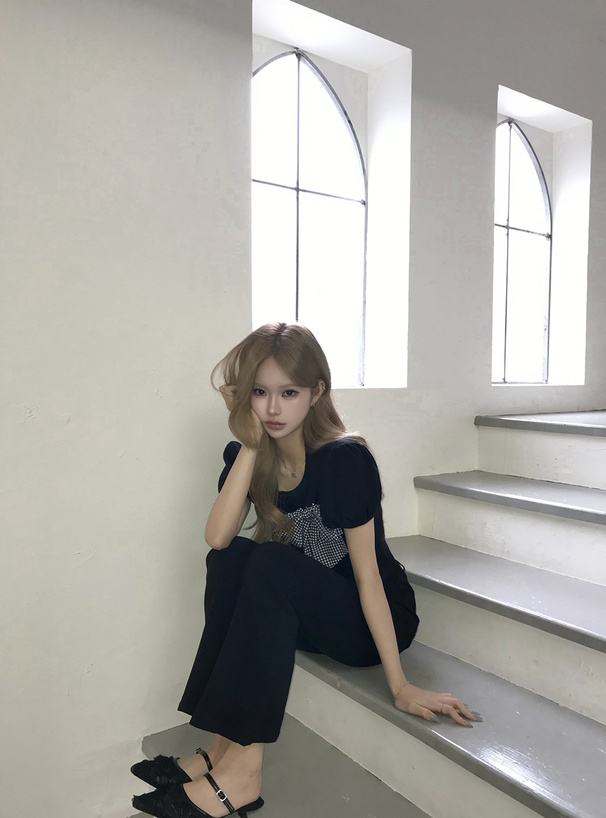 シアーレースミュールパンプス