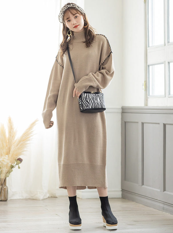 厚底プラットフォームソックスブーツ